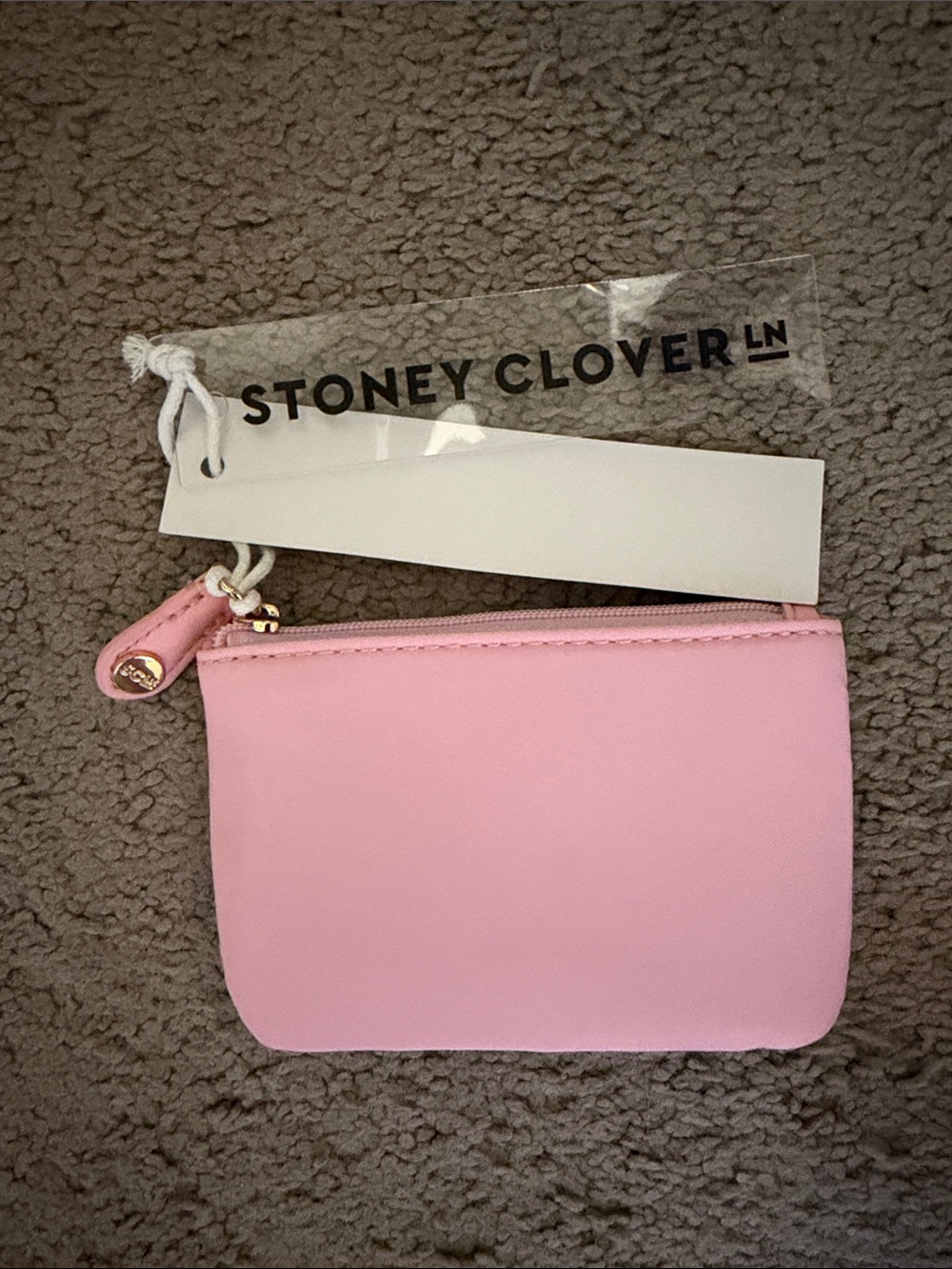 Stoney Clover Lane Light Pink Zip Pouch